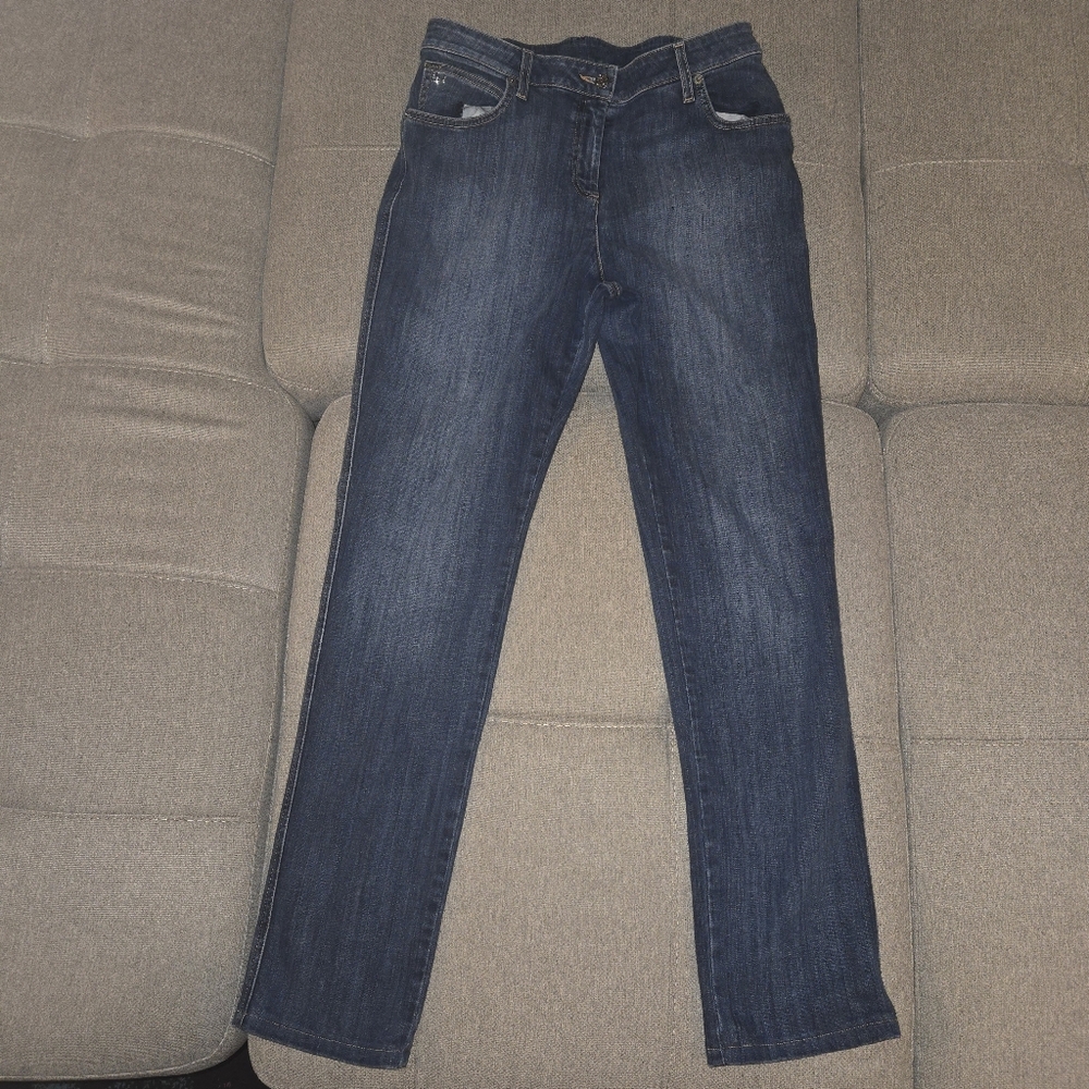 ST. JOHN JEANS WOMENS Size 6 SJ Embellished Made In USA